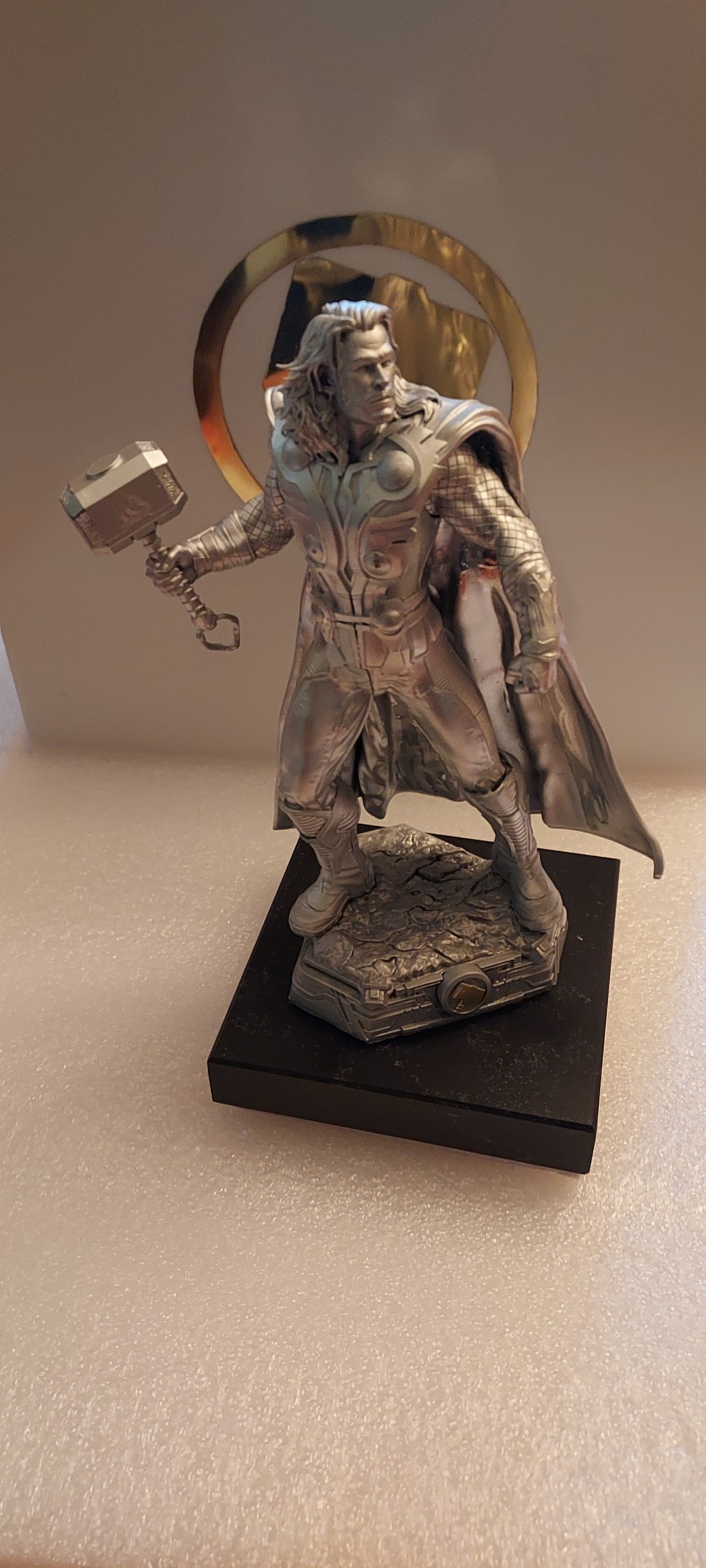 Thor sterling silver statue