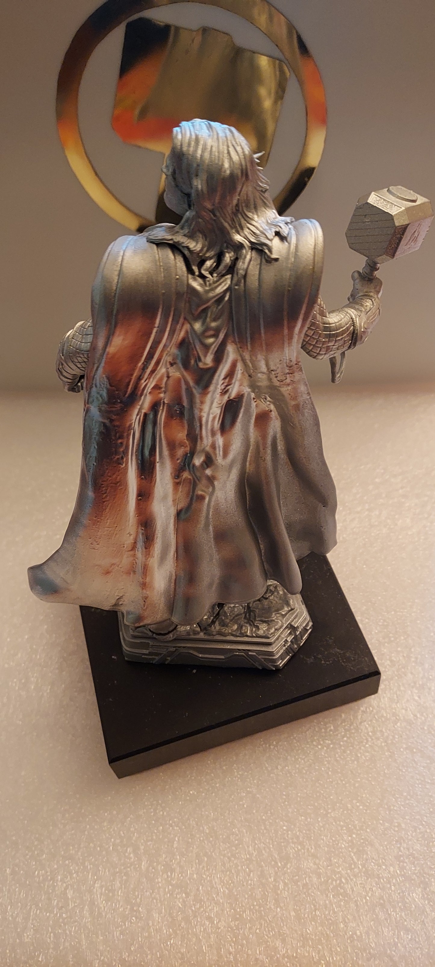 Thor sterling silver statue