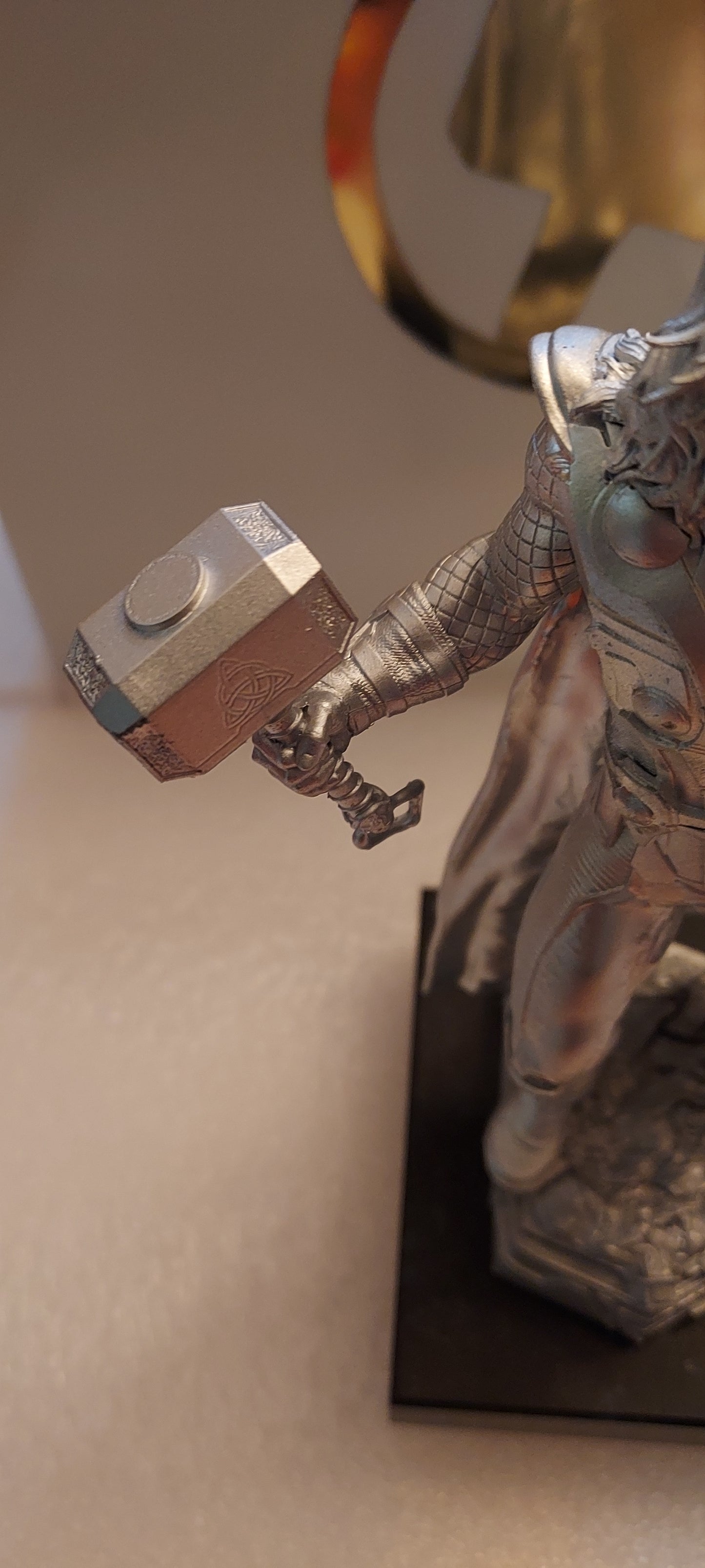 Thor sterling silver statue