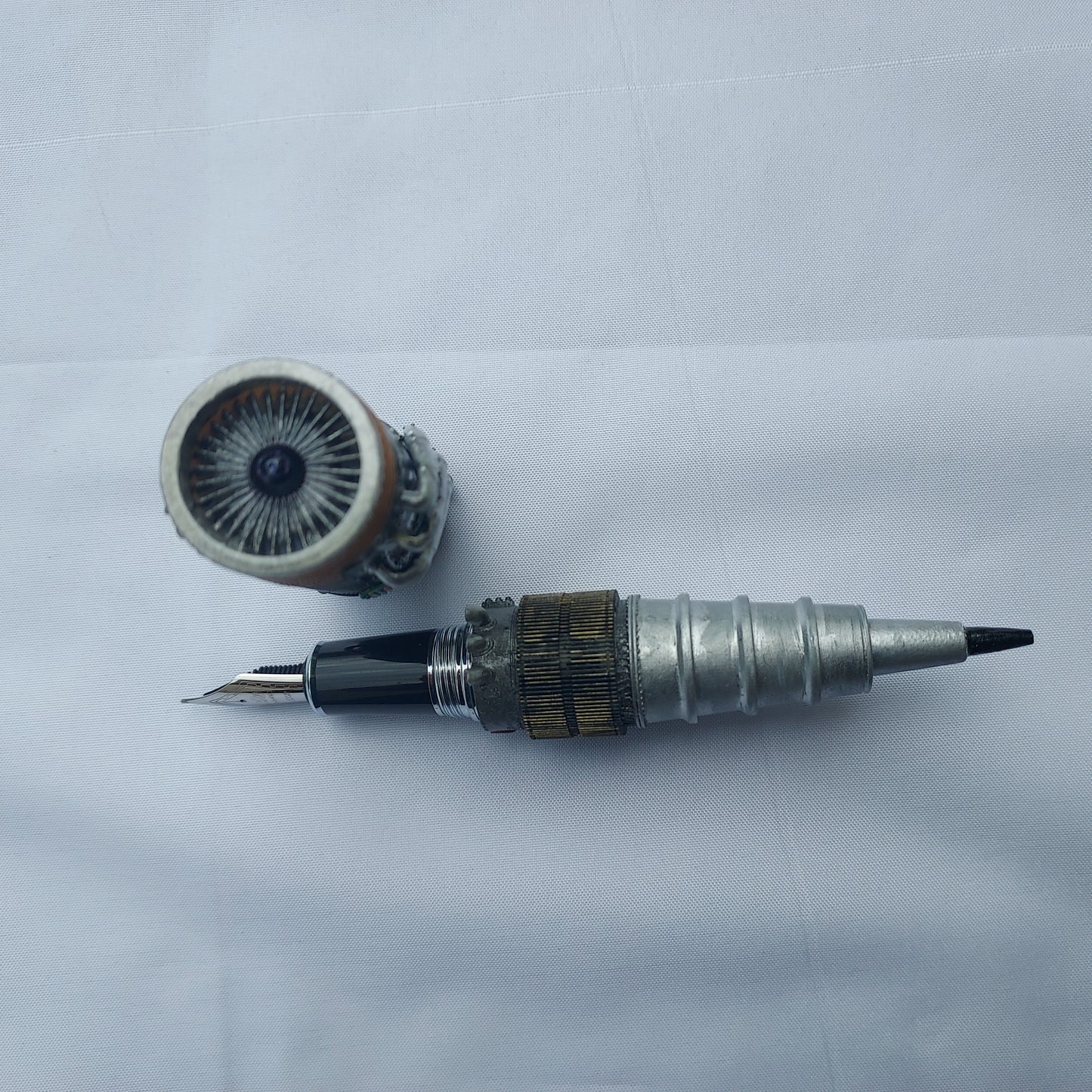 Exposed Turbine Fountain Pen without motor